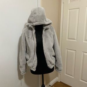 Marley & Me Faux Fur Reversible Hooded Jacket